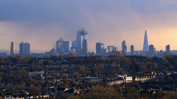 London Skyline City Timelapse