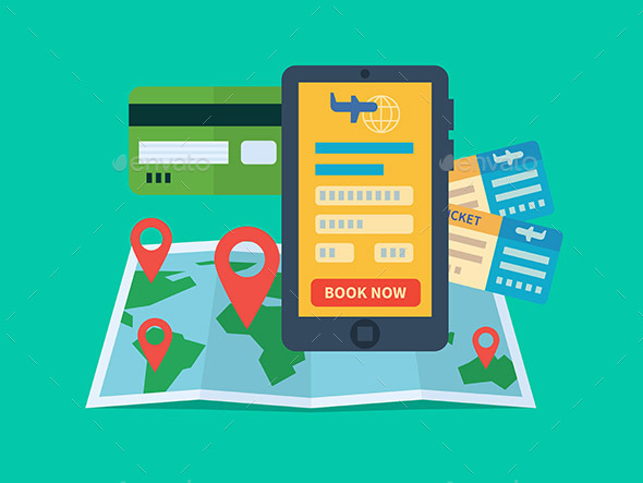 Online Ticket Booking - Travel Conceptual