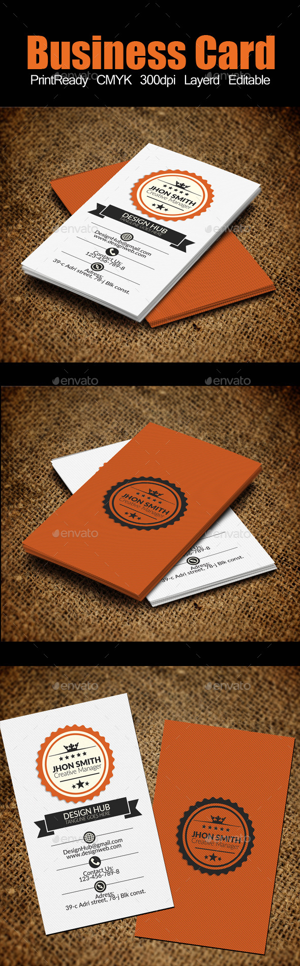 Retro Vintage Business Card - Corporate Business Cards