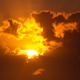Orange Sunrise Through Clouds - VideoHive Item for Sale