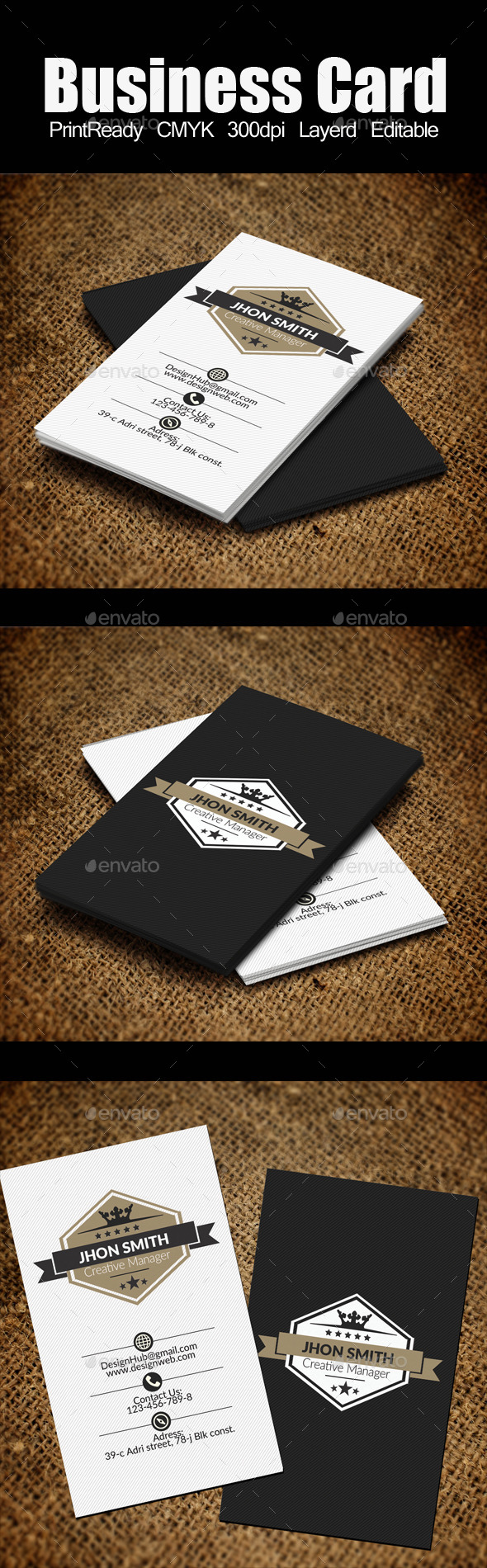 vertical Retro Vintage Business Card Template - Retro/Vintage Business Cards