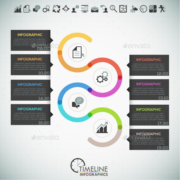 Modern Infographic Minimal Timeline - Infographics