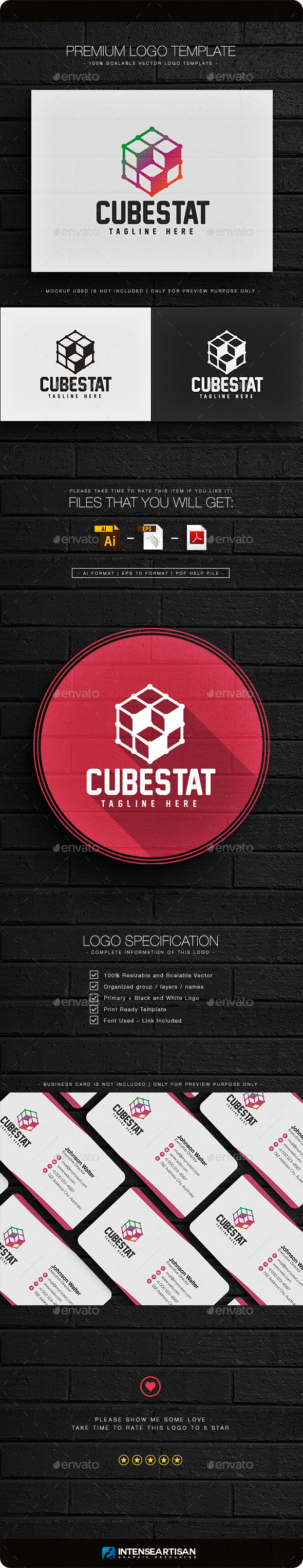 Cubestat Logo - Objects Logo Templates