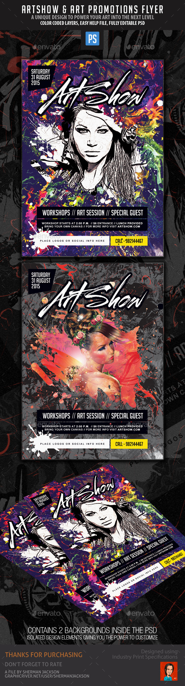 Art Show Promotional Flyer - Events Flyers