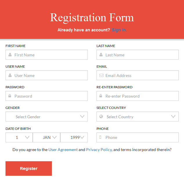 Flat Multipurpose Forms With Twitter Bootstrap3 by DREAMWEBLAB | CodeCanyon