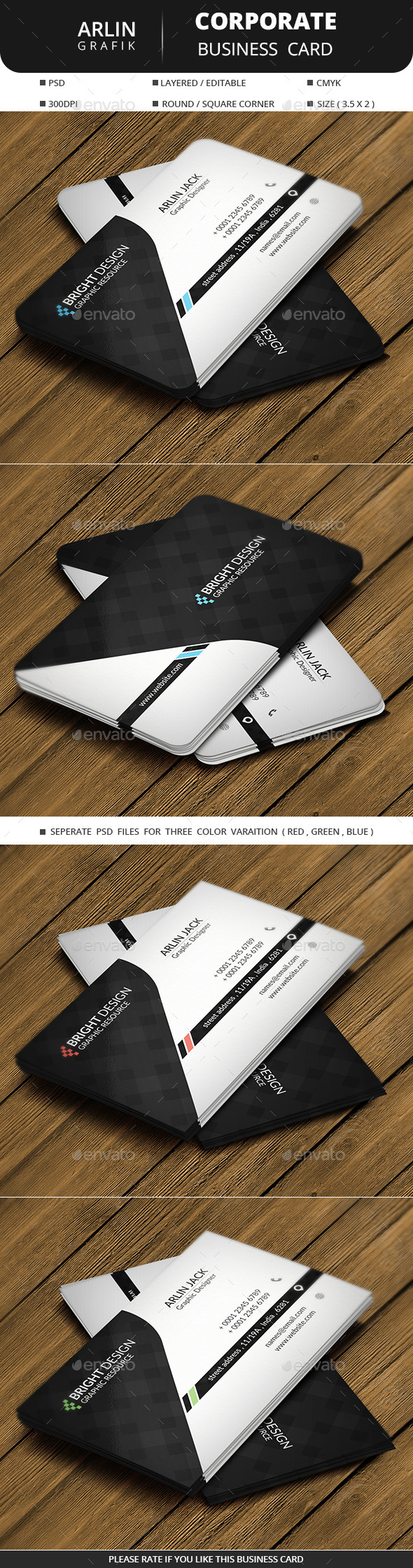 Corporate Business Card - Corporate Business Cards