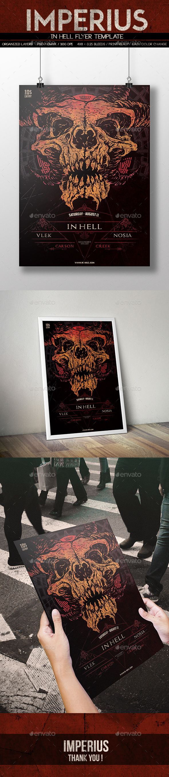 In Hell Flyer - Miscellaneous Print Templates