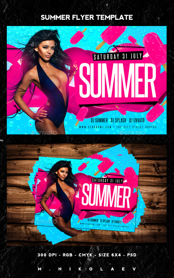 Summer Flyer - Clubs & Parties Events