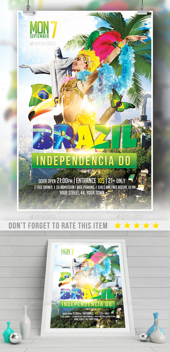 Brazil Indepedencia Do Template - Print Templates