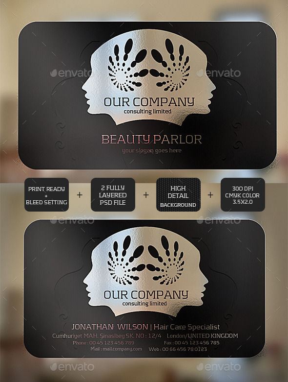 Beauty Transparent Business card - Creative Business Cards