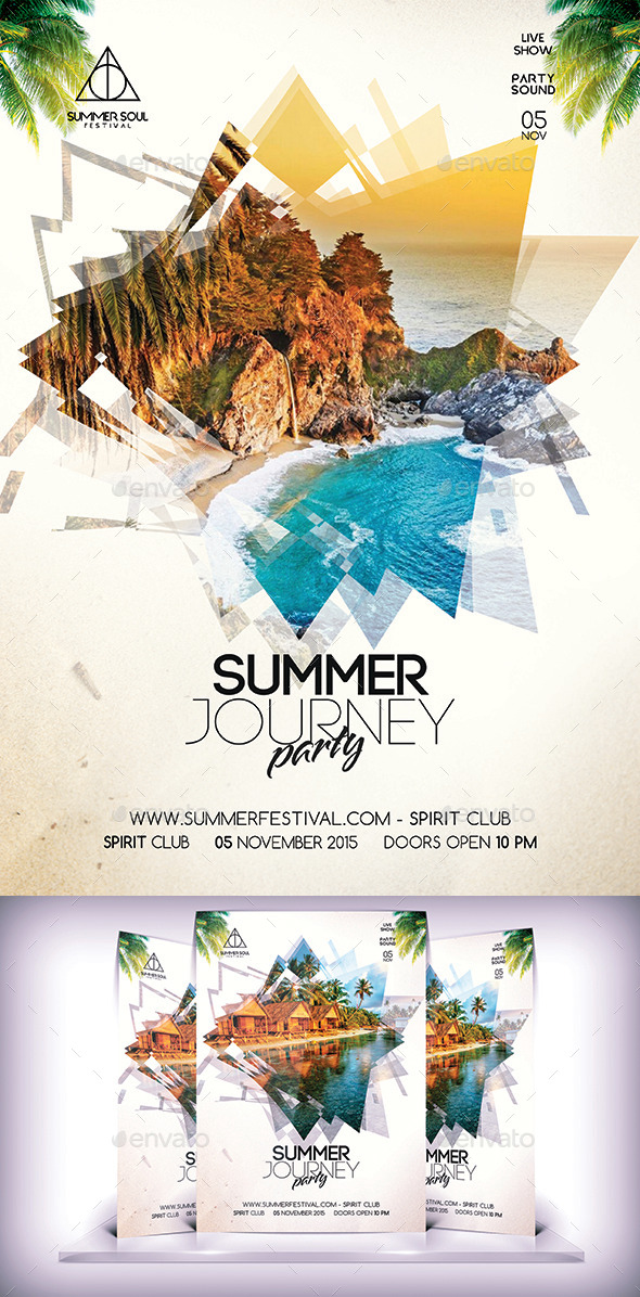 Summer Party Flyer Vol 2 - Flyers Print Templates