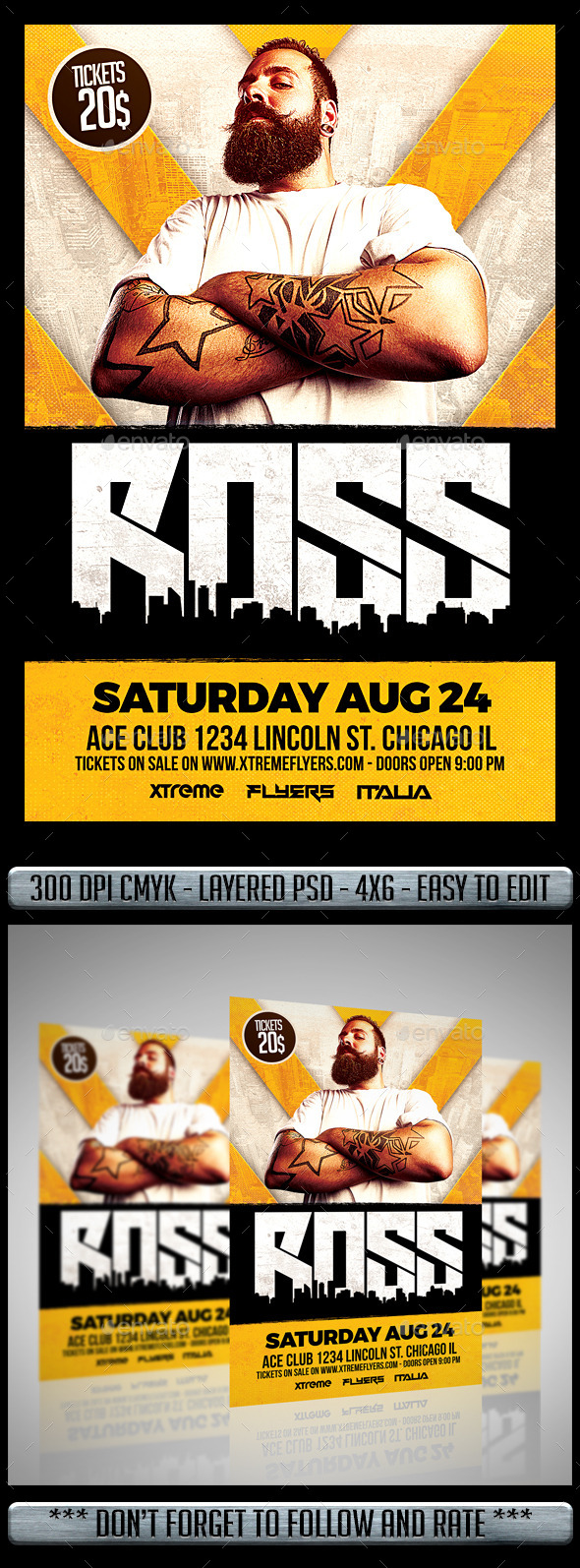 Club DJ Flyer - Clubs & Parties Events