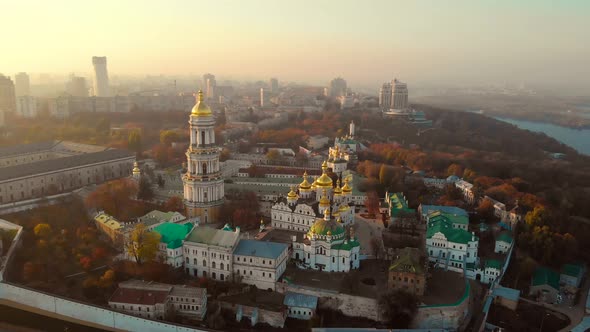 Aerial View of Kiev Pechersk Lavra in Kiev,Ukraine