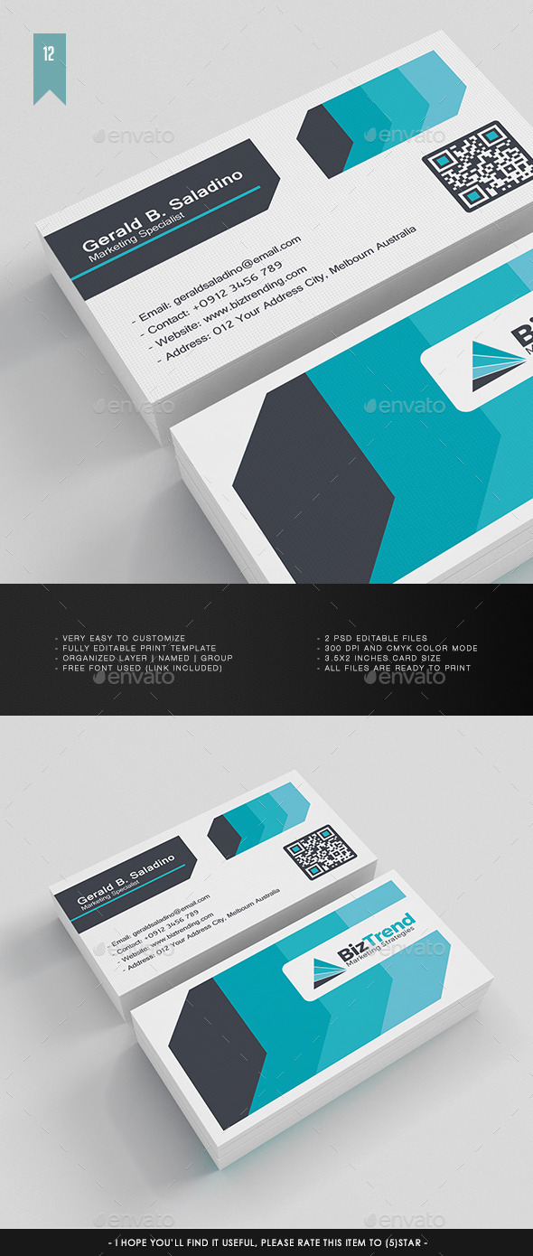 Business Card V.012 - Corporate Business Cards