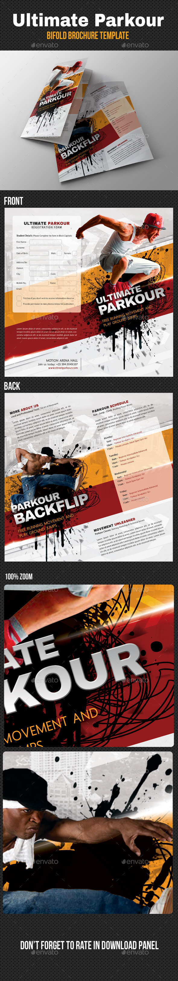 Ultimate Parkour Bifold Brochure - Informational Brochures