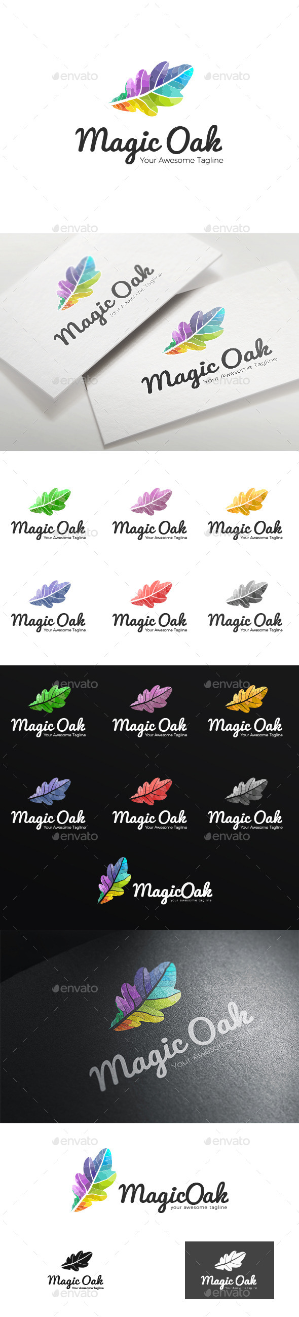 Leaf Oak Logo Template - Nature Logo Templates