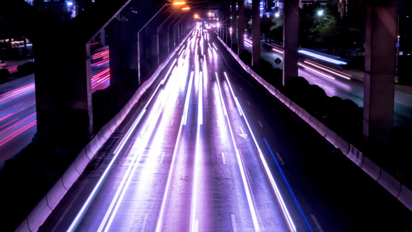 Urban Traffic At Night Urban Traffic At Night