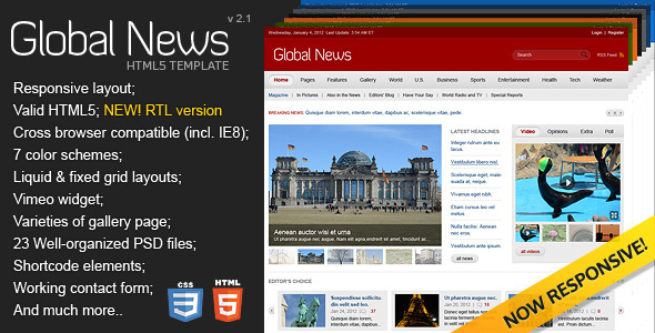 Global News Portal - ThemeForest 1651854