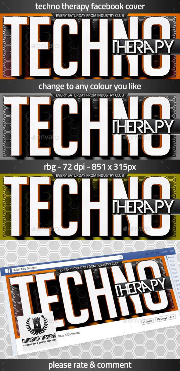 Techno Facebook Cover - Facebook Timeline Covers Social Media