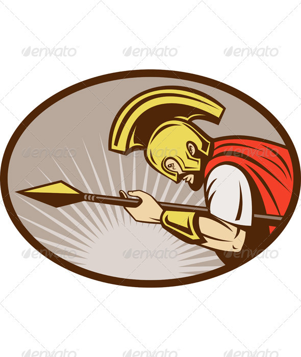 Roman Soldier Centurion With Spear