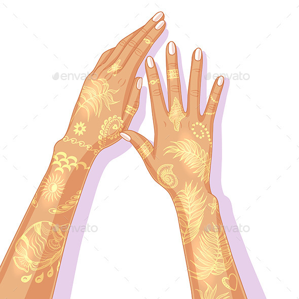 Summer Flash Tattoo Design. - Tattoos Vectors