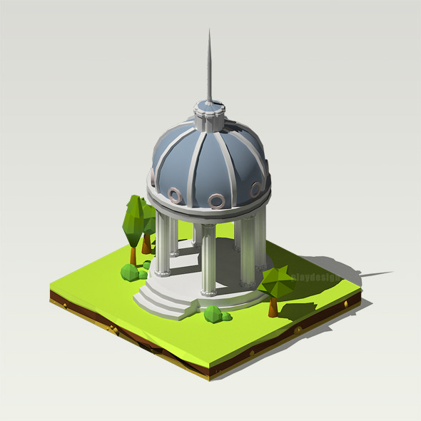 Isometric Pantheon - 3Docean 12176076