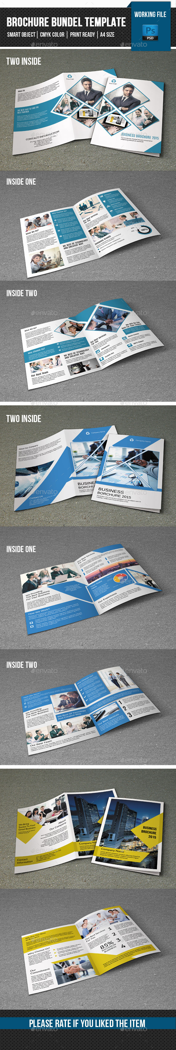 3 in 1 Business Brochure Bundle-V12 - Corporate Brochures