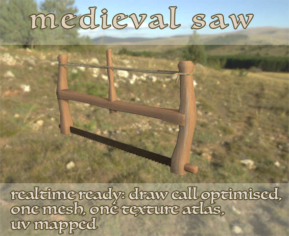 Medieval Viking Saw - 3Docean 12176235