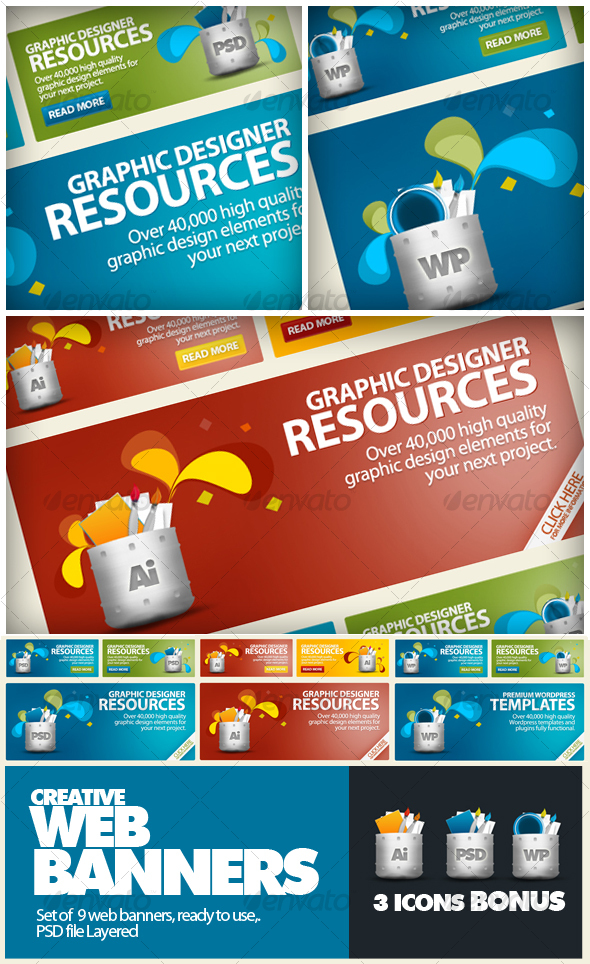Creative Web Banners / Product Show - Web Elements