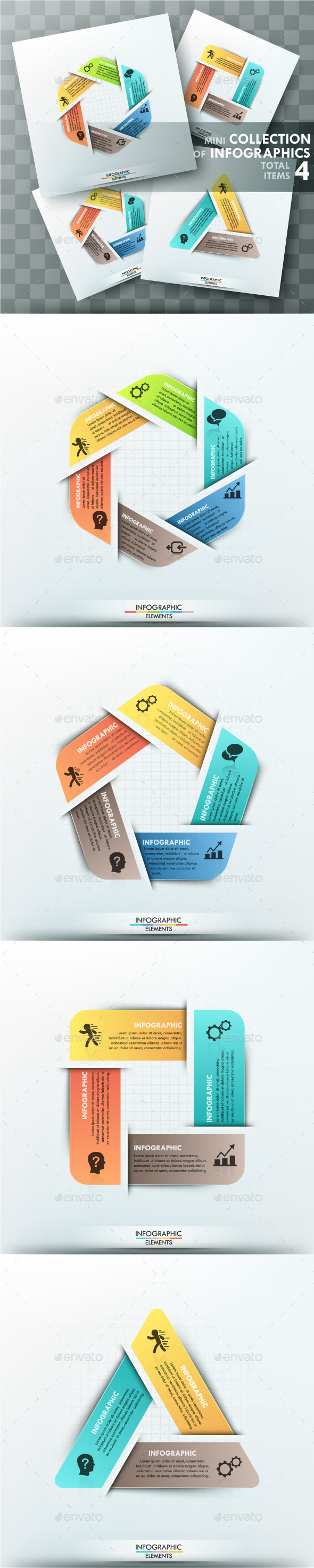 Mini Collection Of Infographics (4 Items) - Infographics