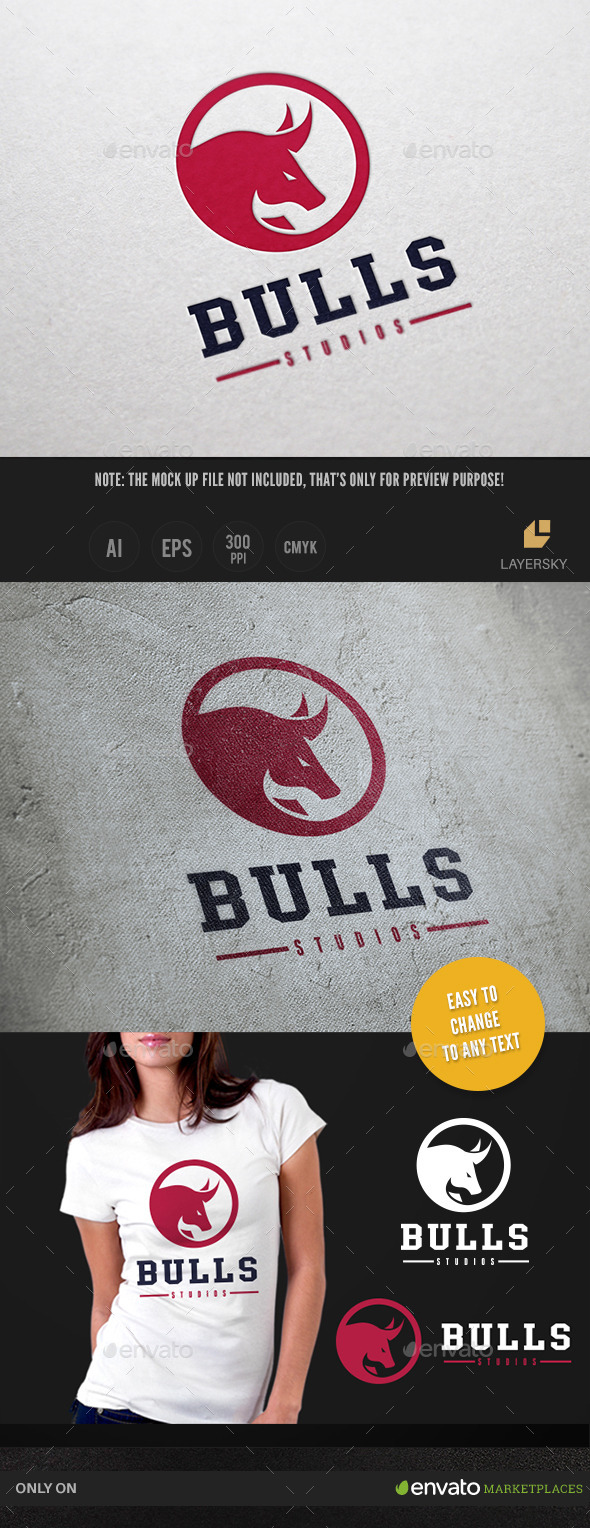 Bulls Logo - Animals Logo Templates
