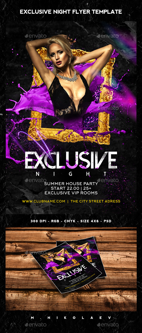 Exclusive Night Flyer - Clubs & Parties Events