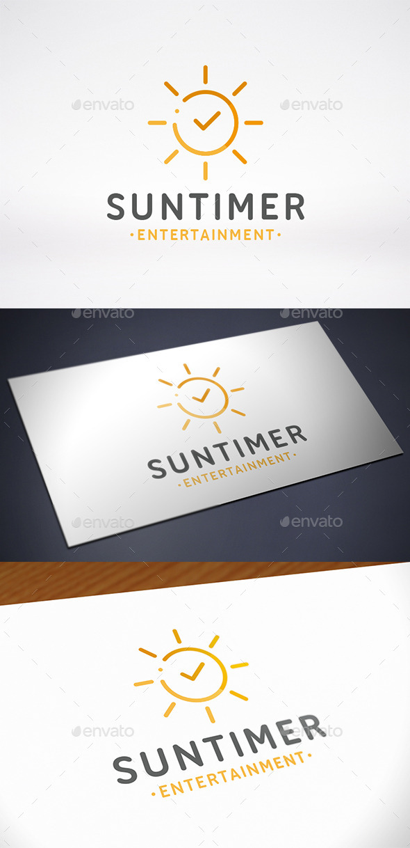Sun Time Logo Template - Nature Logo Templates