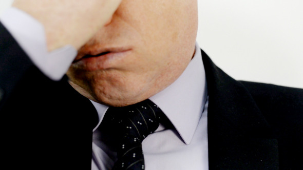 Stressed Businessman at Work Stressed Businessman at Work
