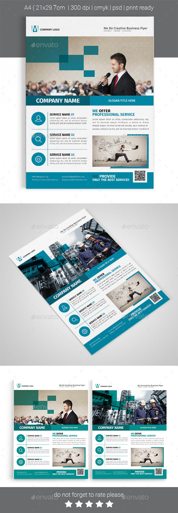 A4 Corporate Business Flyer Template Vol 06 - Corporate Flyers