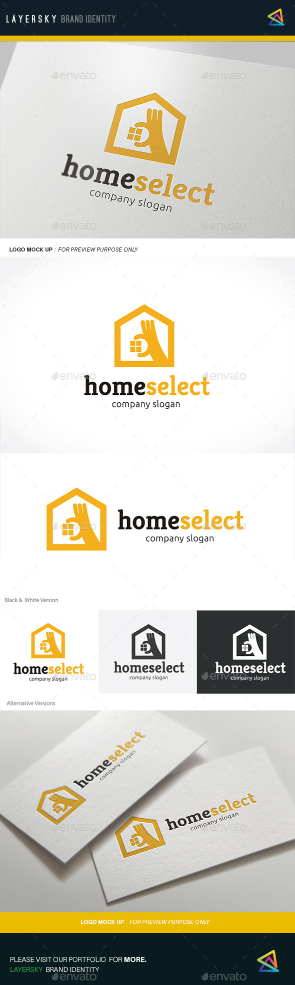 Home Select - Buildings Logo Templates