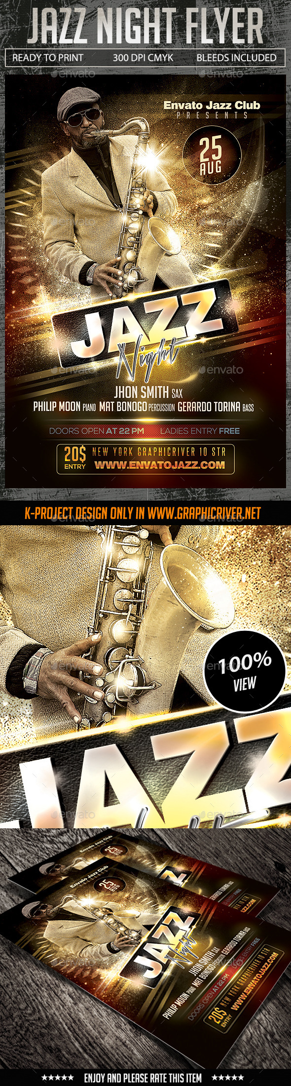 Jazz Night Flyer - Clubs & Parties Events