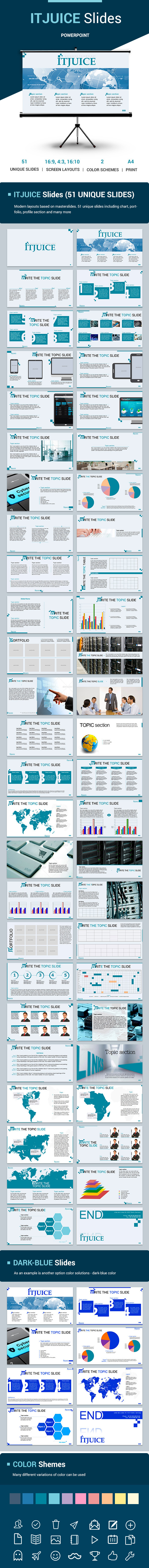 IT JUICE Powerpoint Slides Template - Business PowerPoint Templates