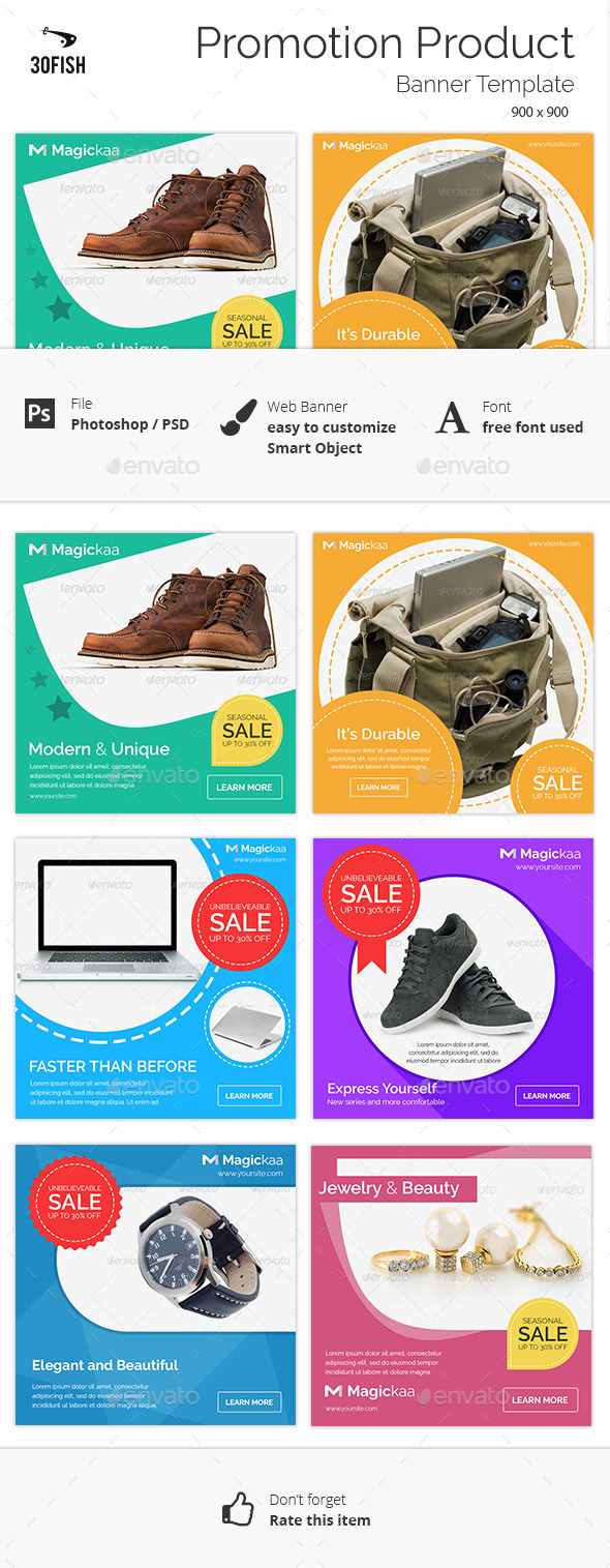 Promotion Product Sale Banner - Banners & Ads Web Elements