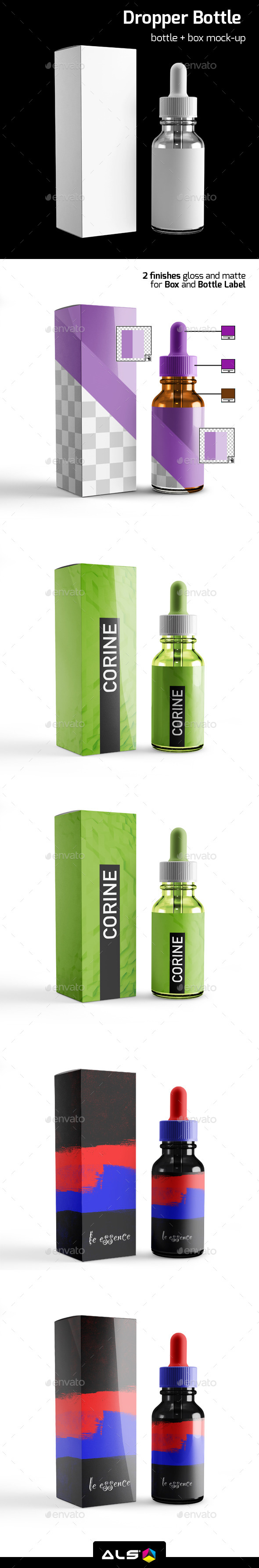 Download Dropper Bottle Mock Up By Alsdesignlda Graphicriver