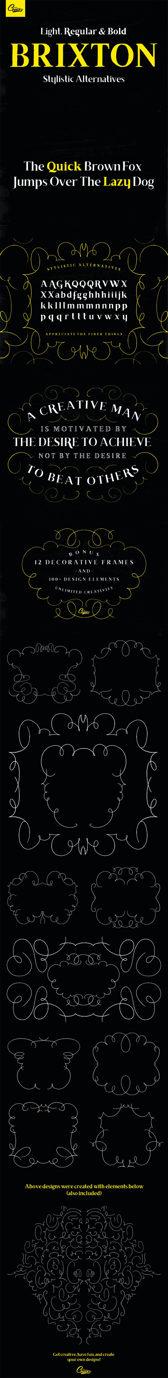 Brixton - Handcrafted Font - Serif Fonts