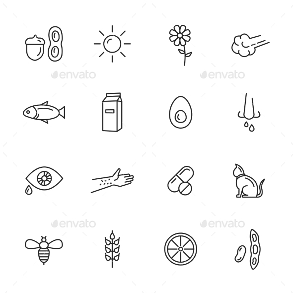 Allergy Icons - Icons