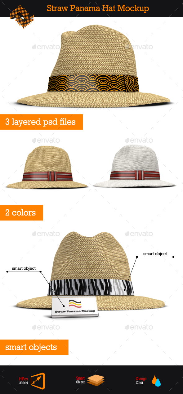 Download Straw Panama Hat Mockup By Fusionhorn Graphicriver