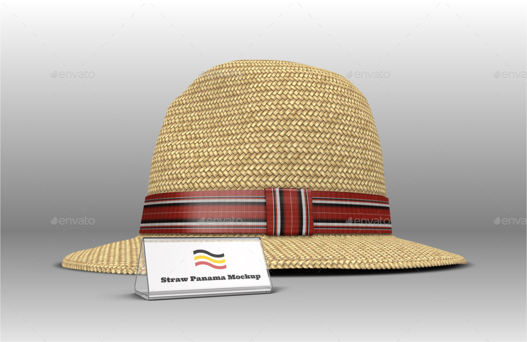 Download Straw Panama Hat Mockup by Fusionhorn | GraphicRiver