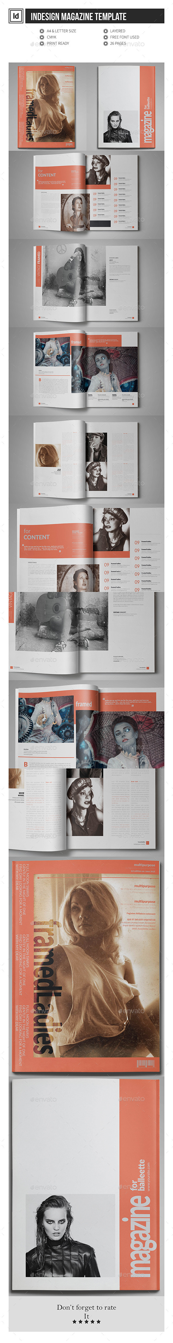 Multipurpose Indesign Magazine Template - Magazines Print Templates