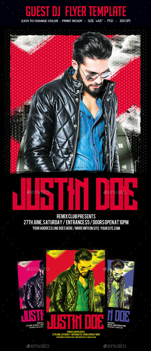 Guest Dj Flyer Template - Clubs & Parties Events
