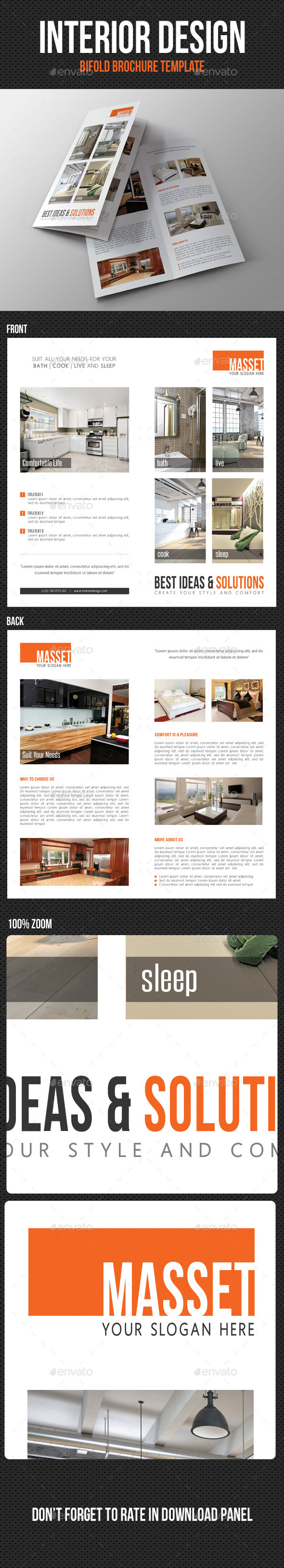Interior Design Bifold Brochure 01 - Corporate Brochures