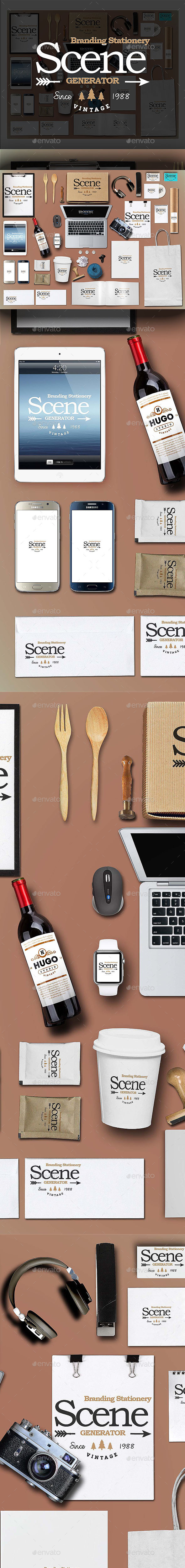 Branding Stationery Scene Generator - Stationery Print