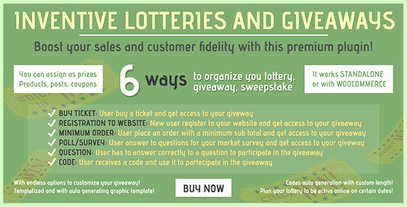 Inventive lotteries and giveaways - CodeCanyon Item for Sale