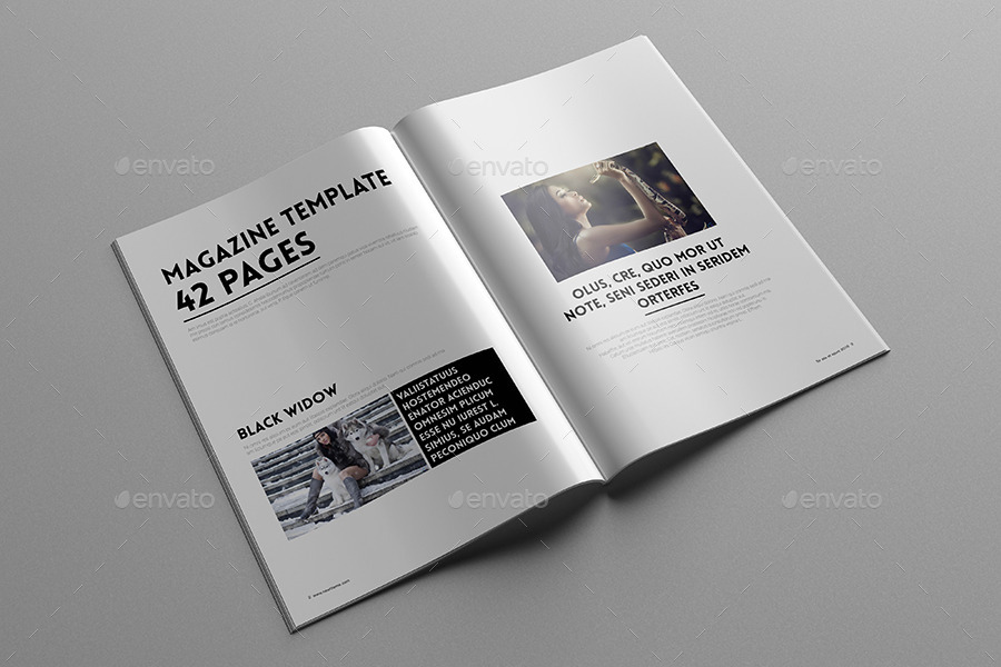 Minimal Magazine Template 42 Pages in Magazine Templates - product preview 2
